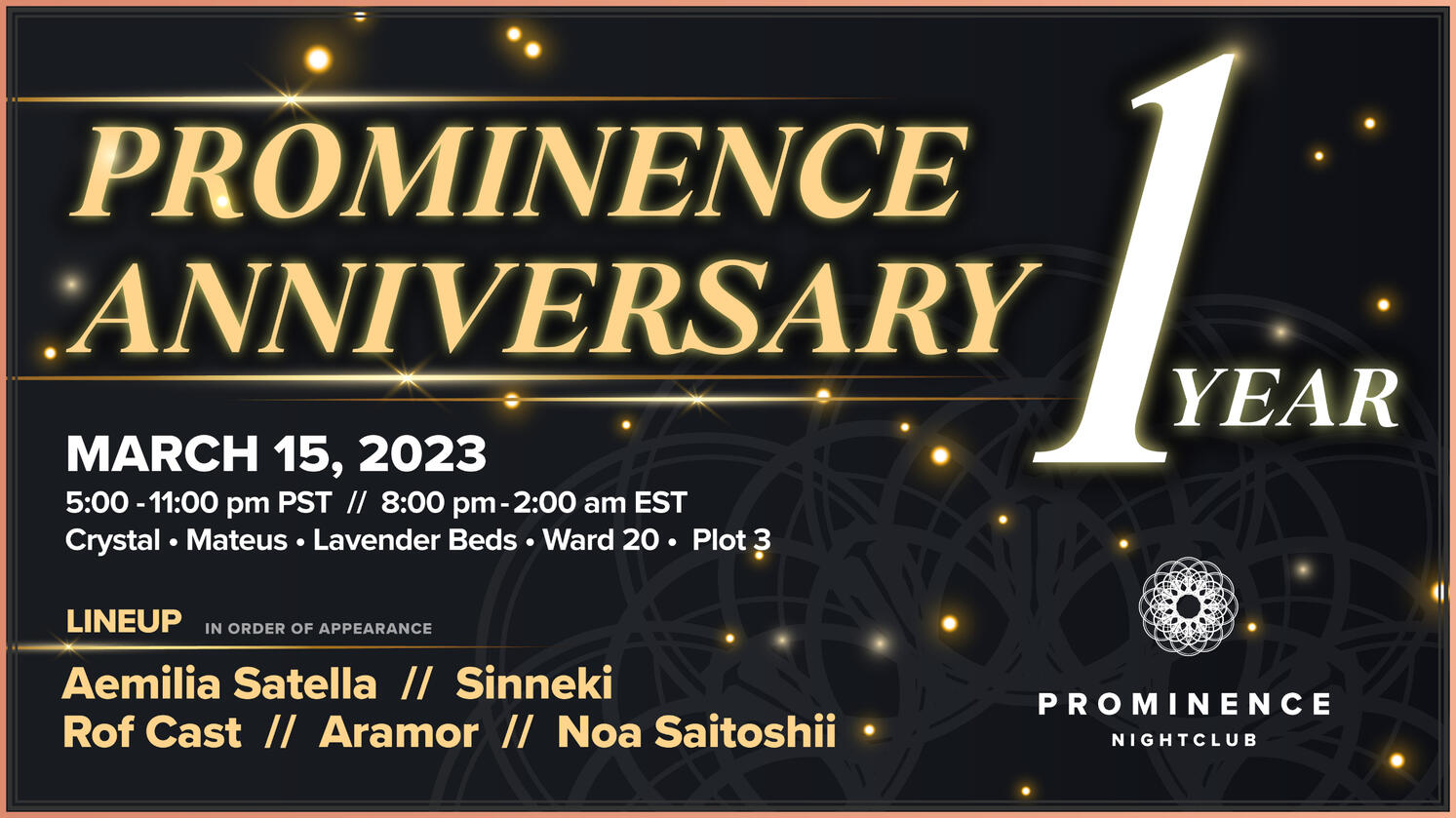 Mar 15: 1yr Anniversary