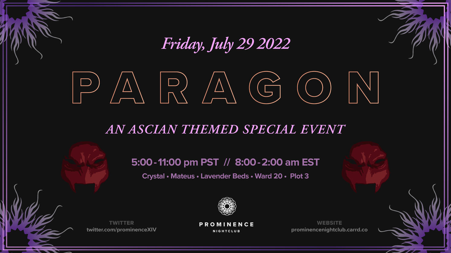 &quot;Paragon&quot; Special Event - July 29, 2022