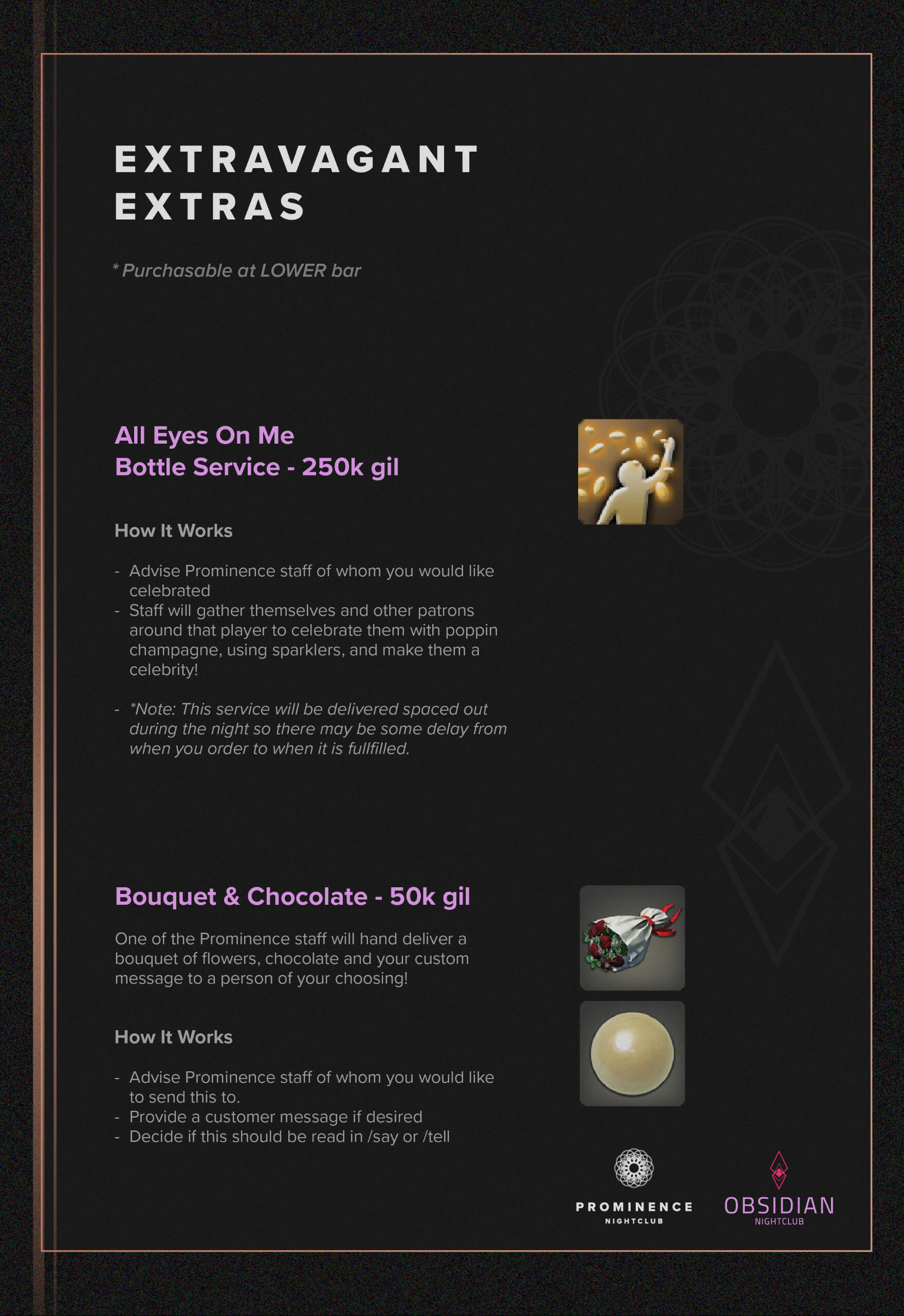 Purchasable Services